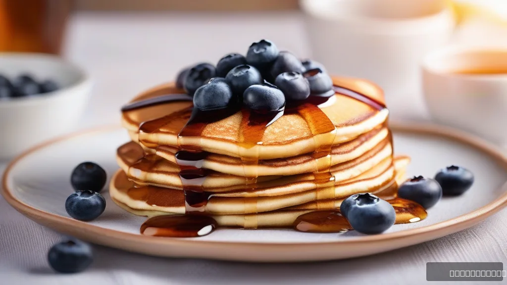 Blueberry Banana Oatmeal Pancakes