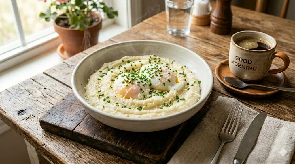 Healthy Breakfast Eggs With Cauliflower