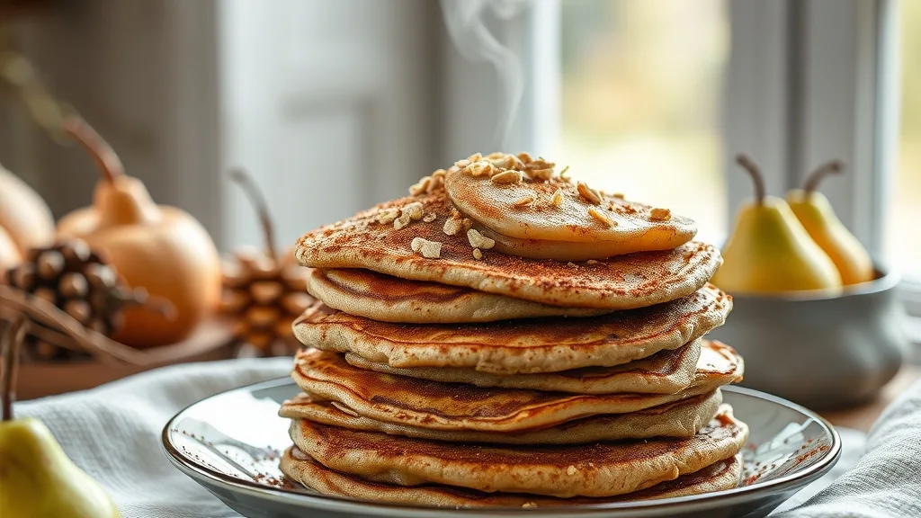 Oatmeal Pear Pancakes