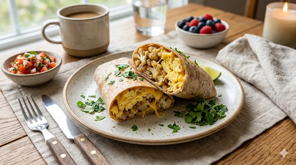 Healthy Breakfast Eggs With Cauliflower