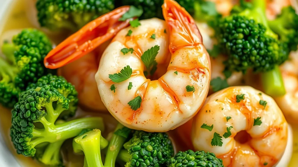 Keto Garlic Shrimp with Broccoli 