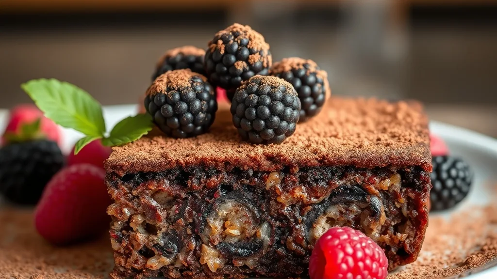 Flourless Oatmeal Berry Cake