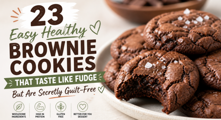 Easy Healthy Brownie Cookies