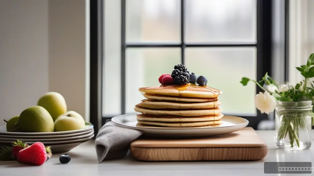 Blueberry Banana Oatmeal Pancakes