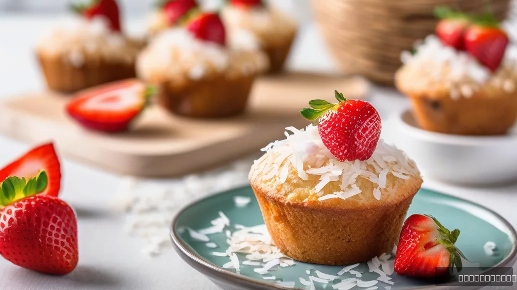 Flourless Strawberry Oatmeal Muffins