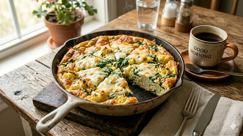 Healthy Breakfast Eggs With Cauliflower