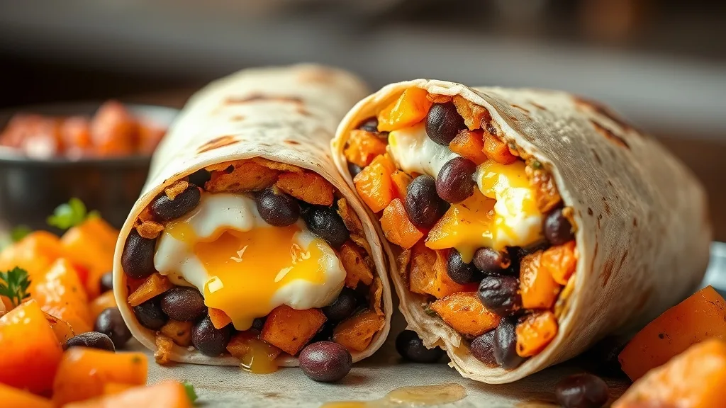 Vegetarian Breakfast Burrito