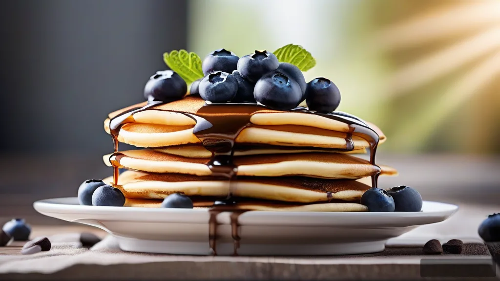 Blueberry Banana Oatmeal Pancakes
