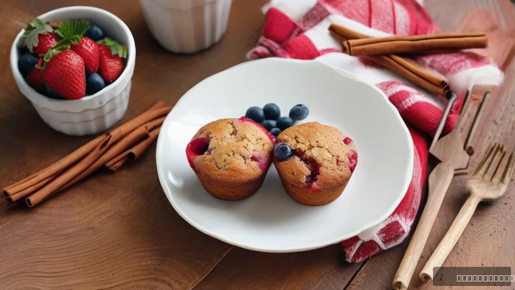  Flourless Strawberry Oatmeal Muffins