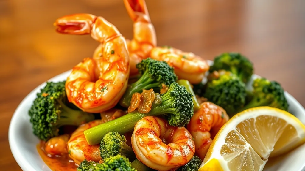 Keto Garlic Shrimp with Broccoli 
