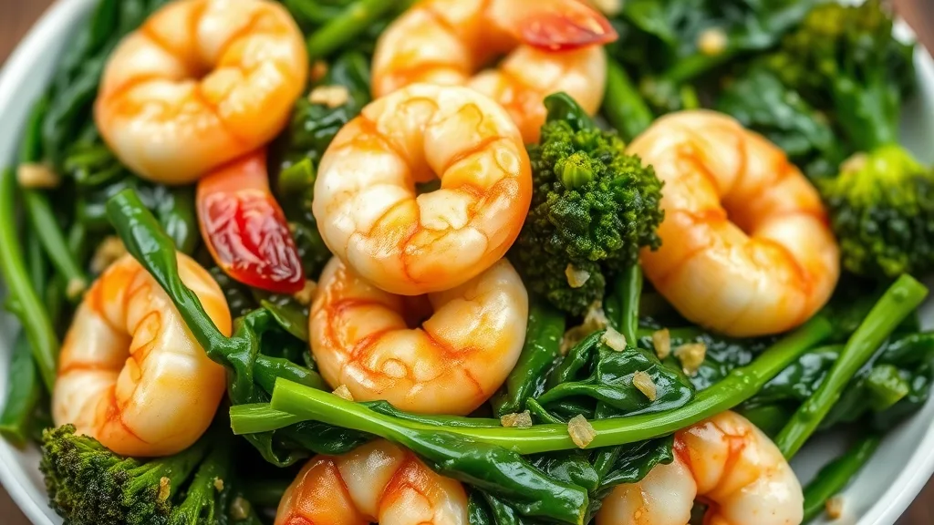 Keto Garlic Shrimp with Broccoli 