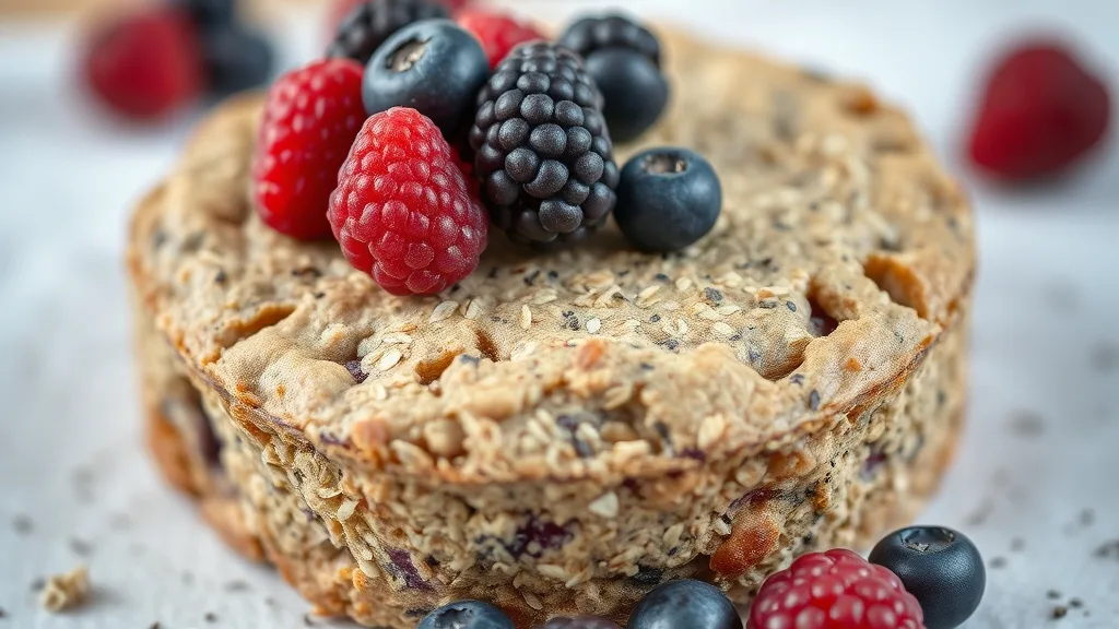 Flourless Oatmeal Berry Cake