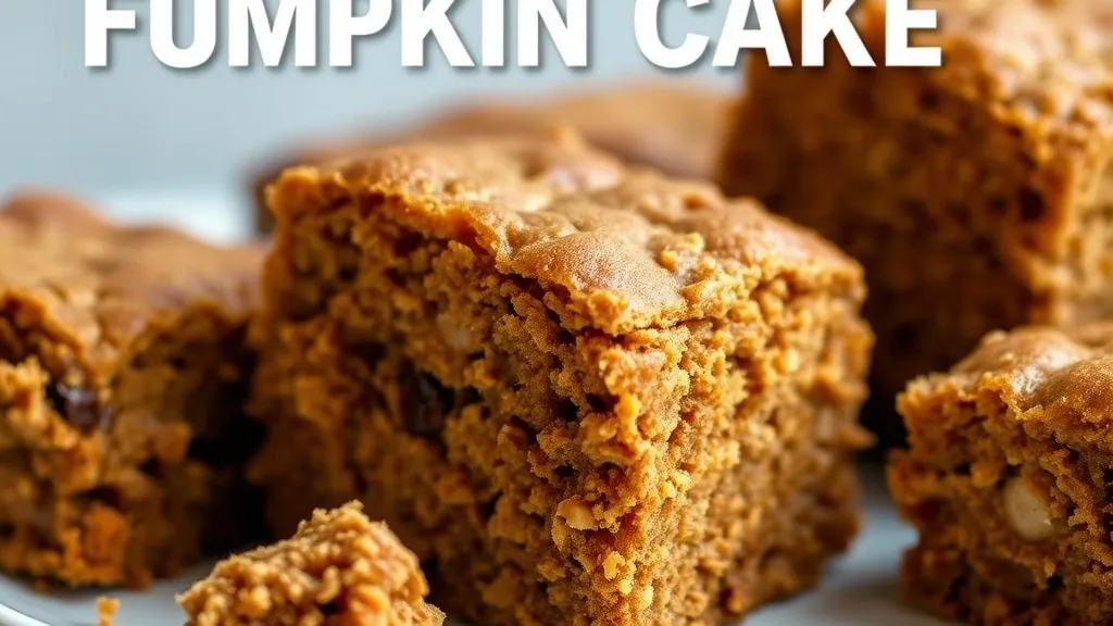 Flourless Oatmeal Pumpkin Cake
