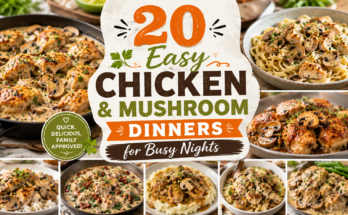 Easy Chicken and Mushroom Dinners