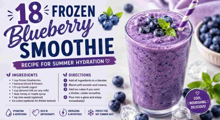 Frozen Blueberry Smoothie Recipe