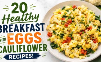 Healthy Breakfast Eggs With Cauliflower